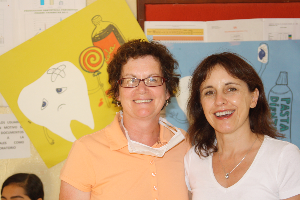 Volunteers Francine and Maureen